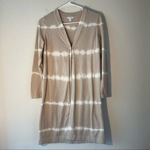 NEW Pure Jill Tie-Dye Striped Duster Sweater